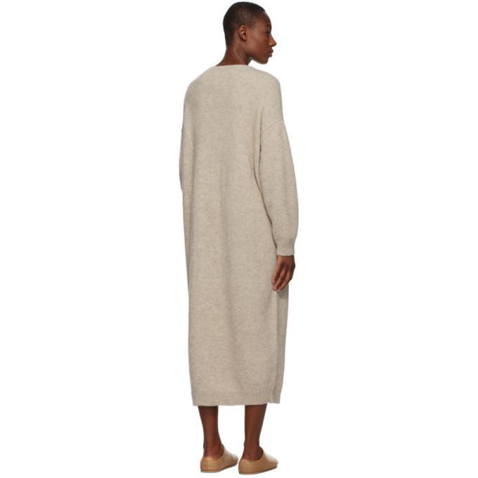 Lauren Manoogian Beige Alpaca Fluffy Dress Lauren Manoogian