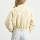 Anine Bing Women's Cropped Leon Bomber Jacket in Cream