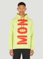 Logo Print Hooded Sweatshirt in Yellow