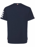 THOM BROWNE - Cotton Ss T-shirt W/ 4 Bar Stripe