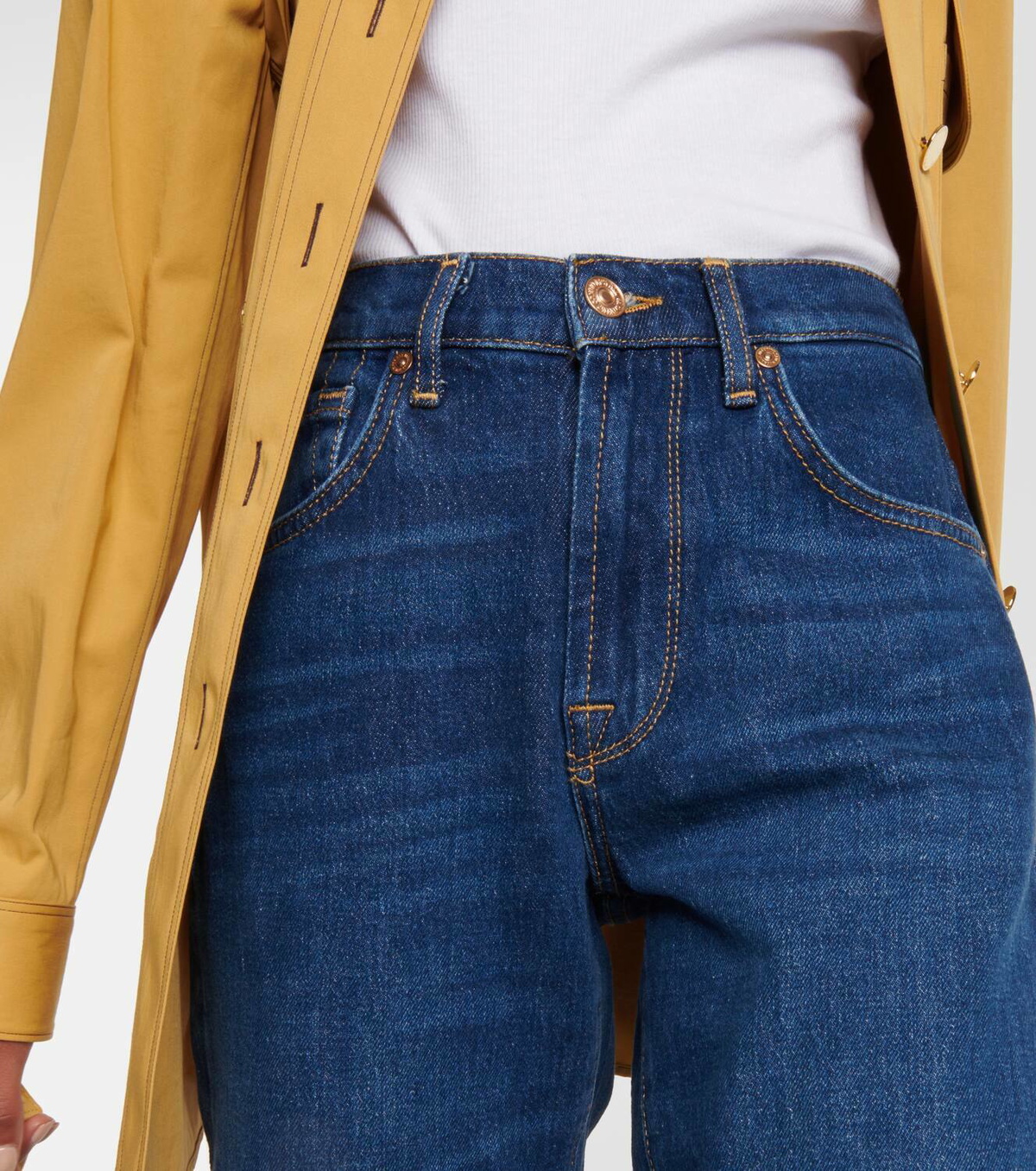 7 For All Mankind Tess Trouser high-rise straight jeans