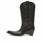 Maison Margiela Women's Heel-less Western High Boots in Black