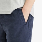 Folk Men's Linen Assembly Shorts in Soft Navy