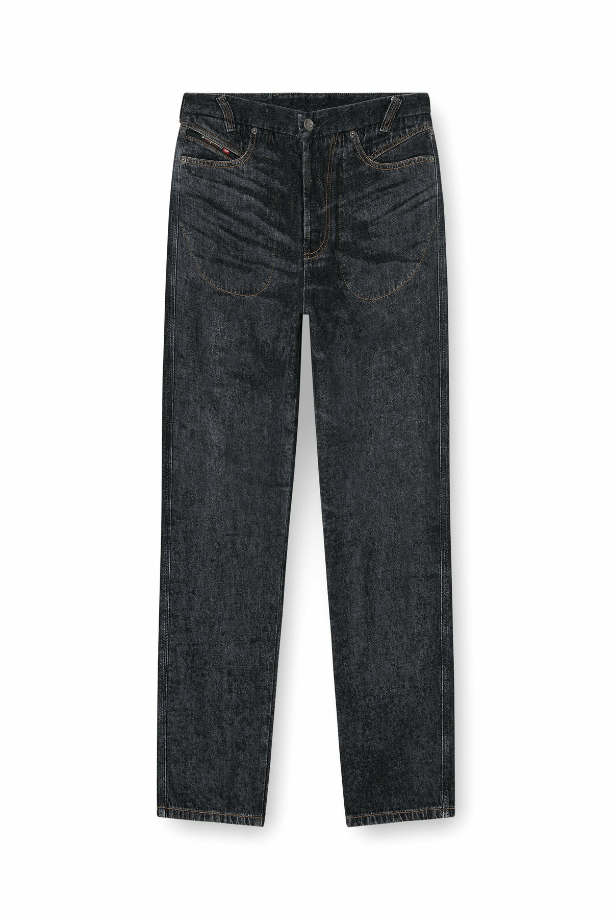 Diesel Relaxed Jeans Low Waist D-Marcus - Jeans Mens in Black