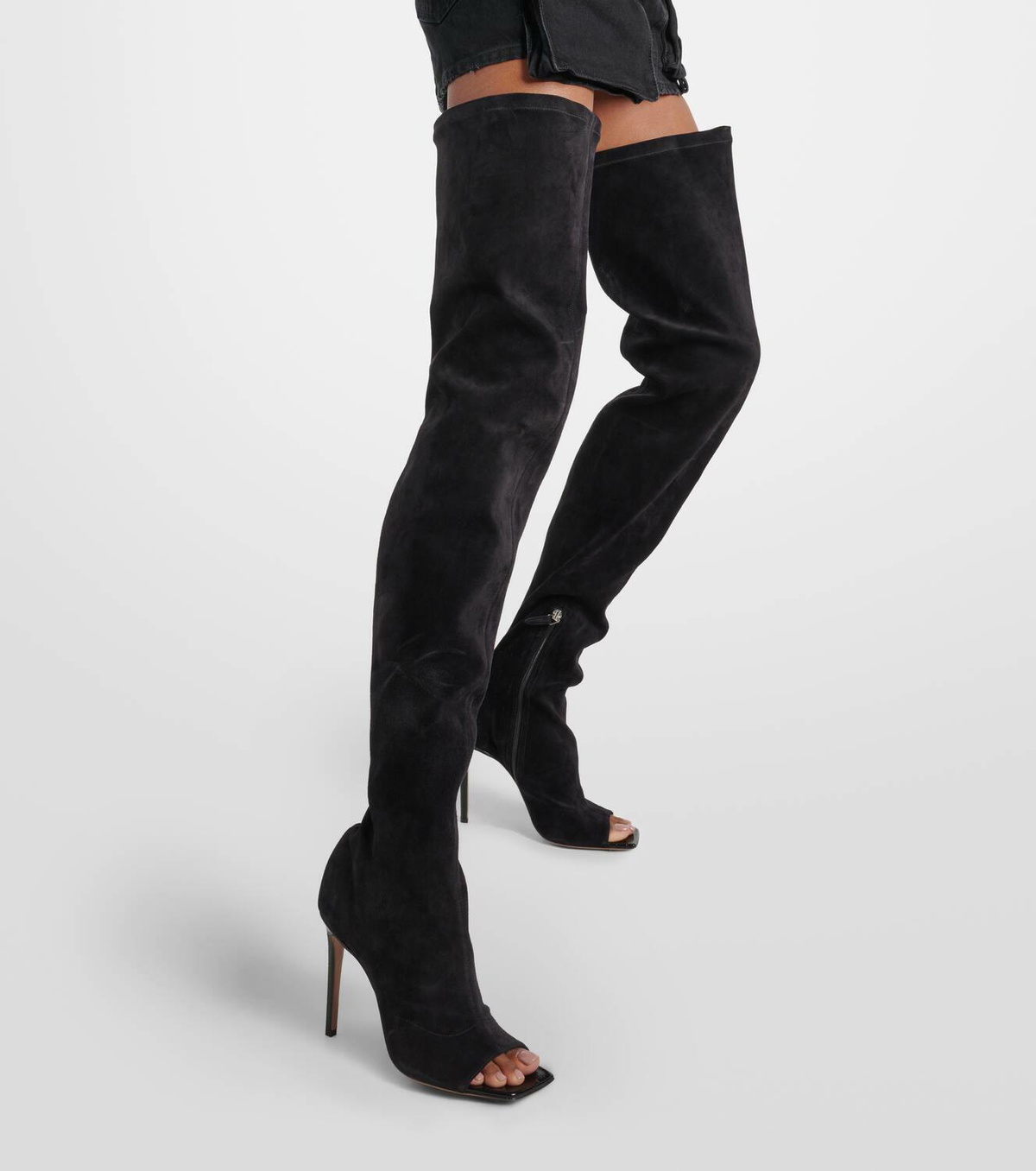 Paris Texas Amanda 105 suede over-the-knee boots Paris Texas