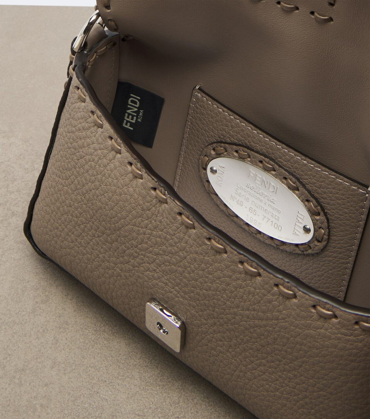 Fendi Baguette® Mini leather top-handle bag