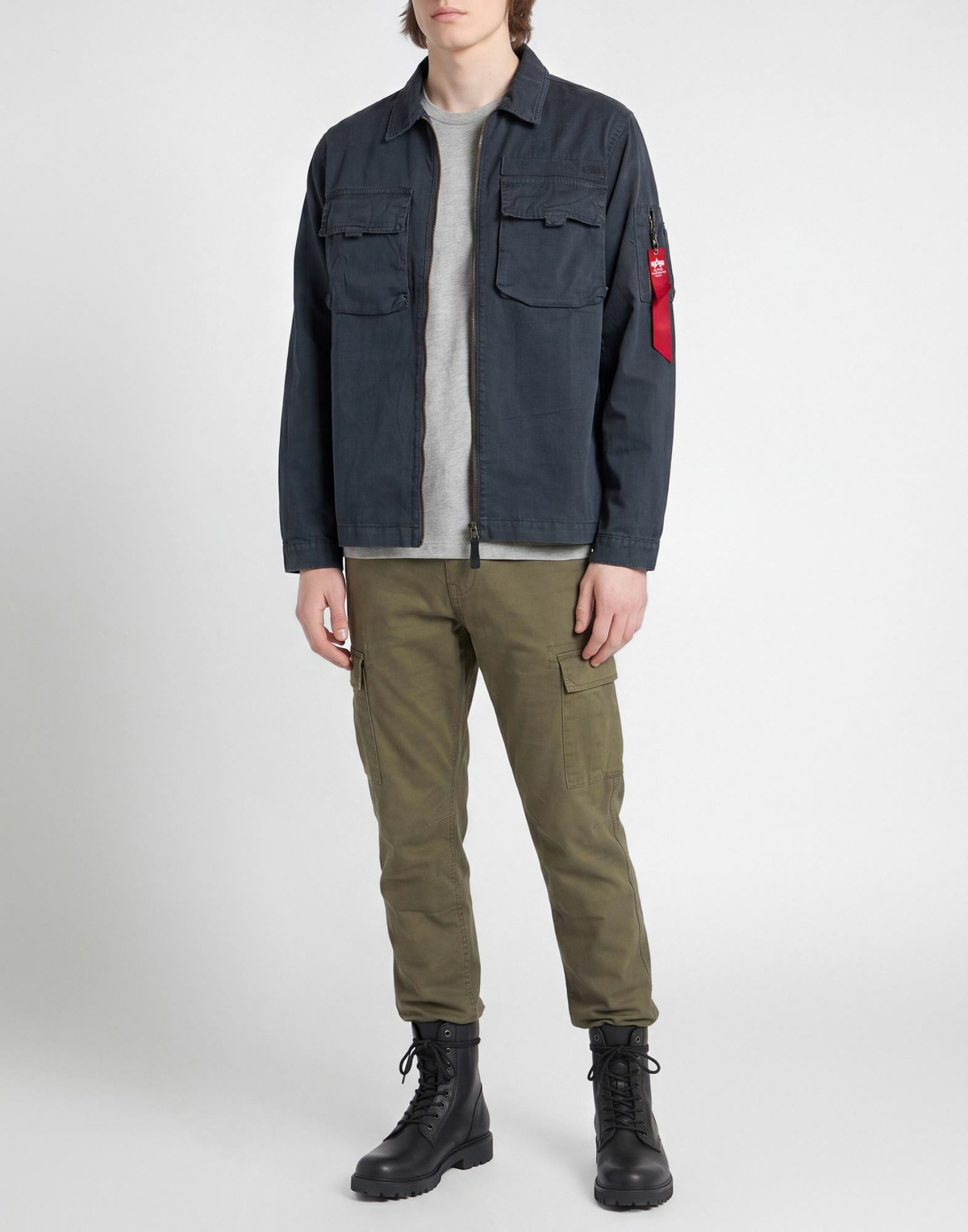 Alpha Industries Mens Shirt in Navy