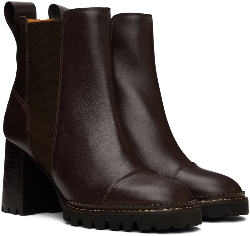 See by Chloé Brown Mallory Chelsea Boots