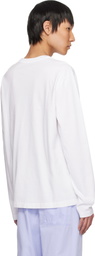Tekla White Long-Sleeved T-shirt