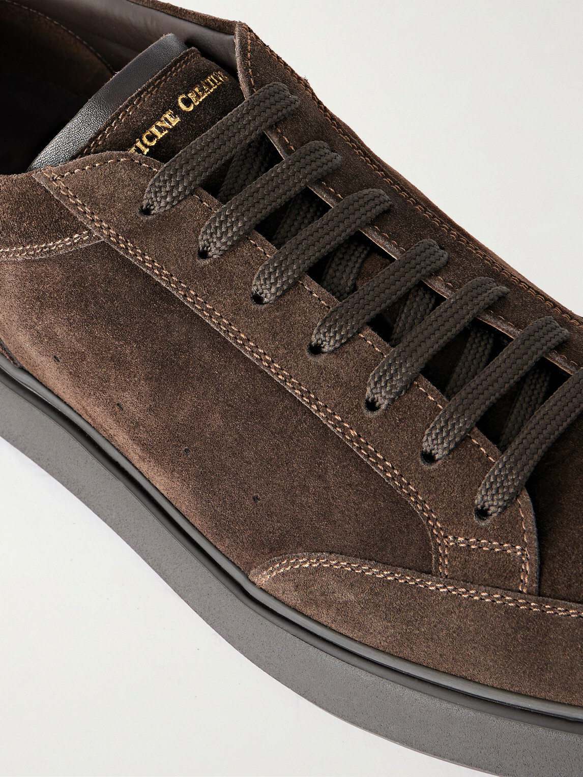 Officine Creative - Sequel 001 Lace-Up Suede Sneakers - Brown