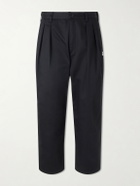 WTAPS - Straight-Leg Pleated Twill Trousers - Black