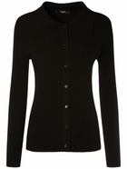 WEEKEND MAX MARA Papiro Stretch Rib Knit Cardigan