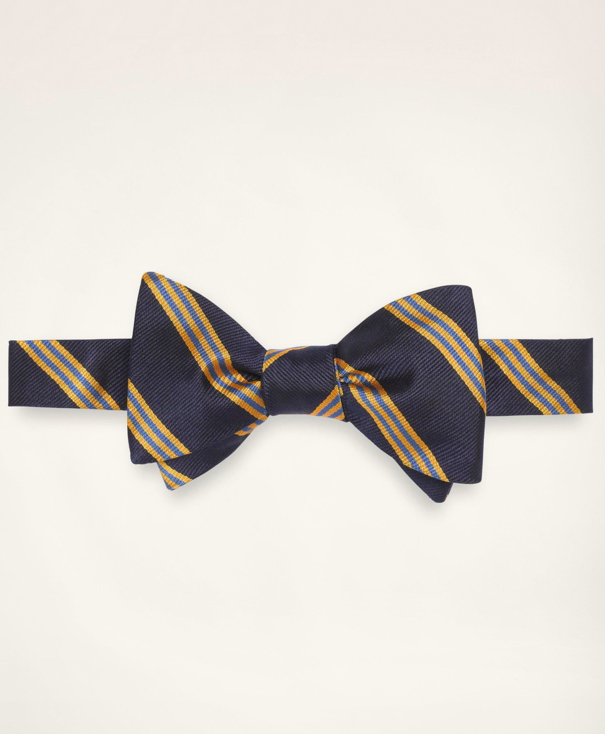 Brooks Brothers Men's Mini Stripe Bow Tie | Navy