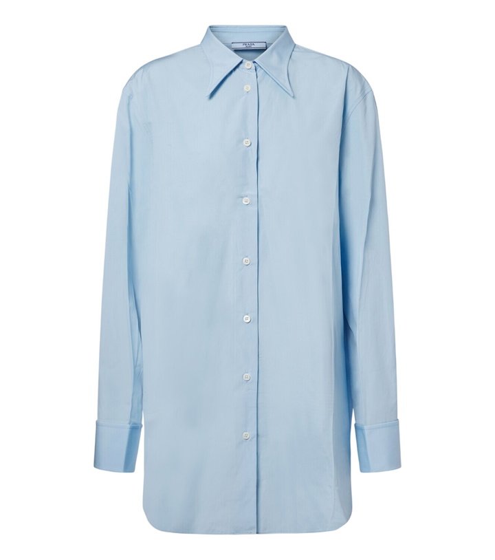 Photo: Prada Oversized cotton poplin shirt