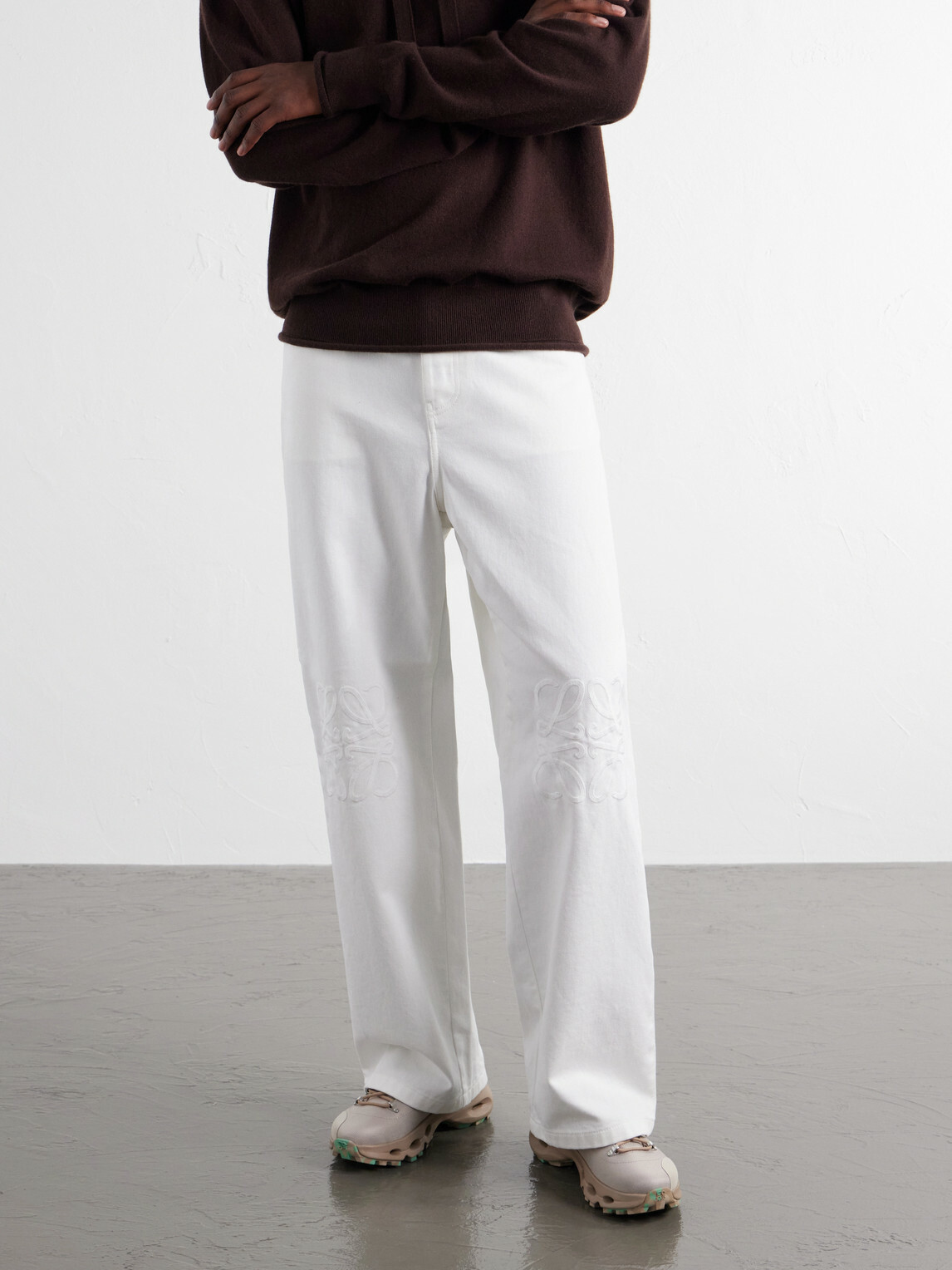 LOEWE - On Cloudsolo Hiker Rubber-Trimmed Twill Sneakers - Neutrals