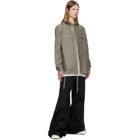 Rick Owens Taupe Tower Overshirt