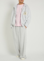 Jacquemus Le Hoodie Torneo Logo Hooded Cotton Sweatshirt Grey