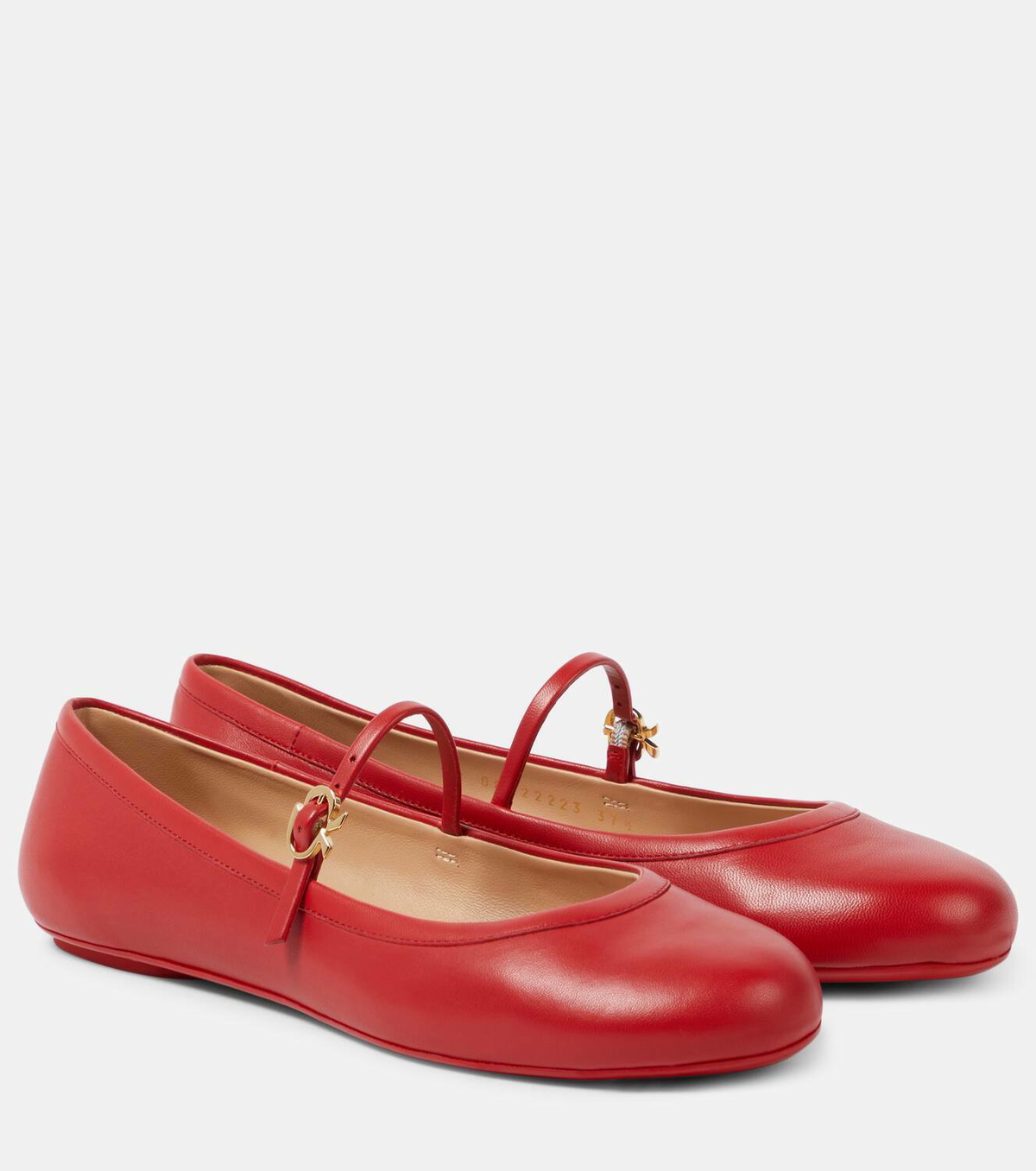 Gianvito Rossi Carla leather Mary Jane flats Gianvito Rossi