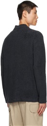 Paul Smith Blue Half-Zip Sweater
