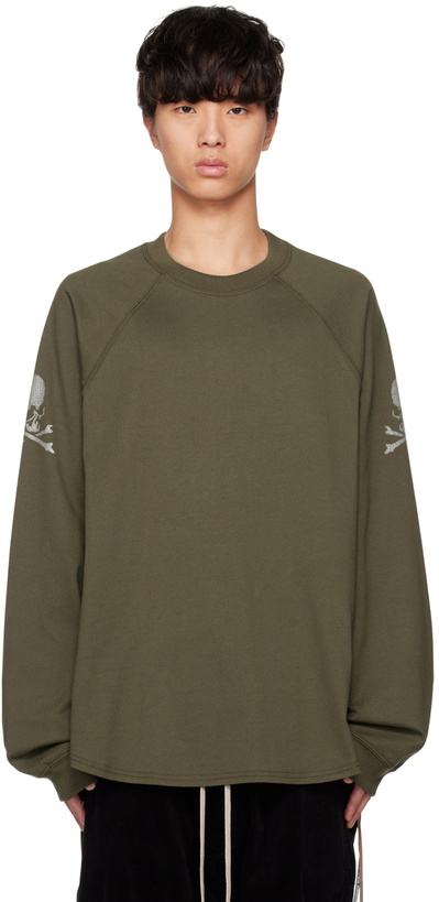 Photo: mastermind WORLD Khaki Baseball Long Sleeve T-Shirt