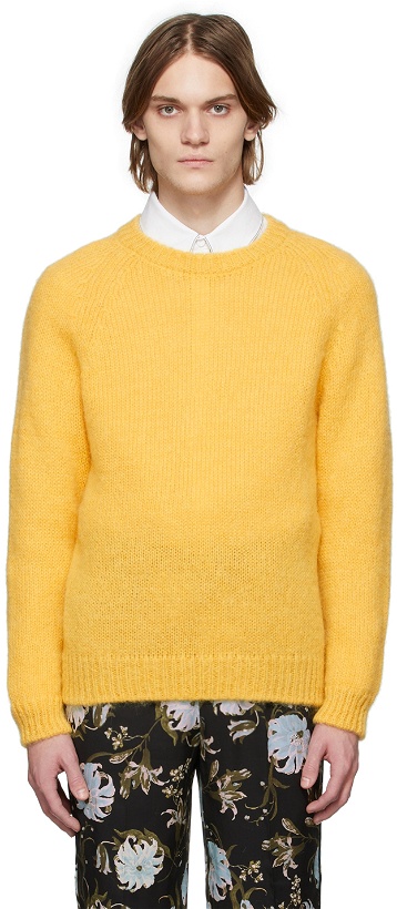 Photo: Erdem Yellow Mohair Noel Sweater