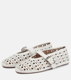 Alaïa Vienne leather ballet flats