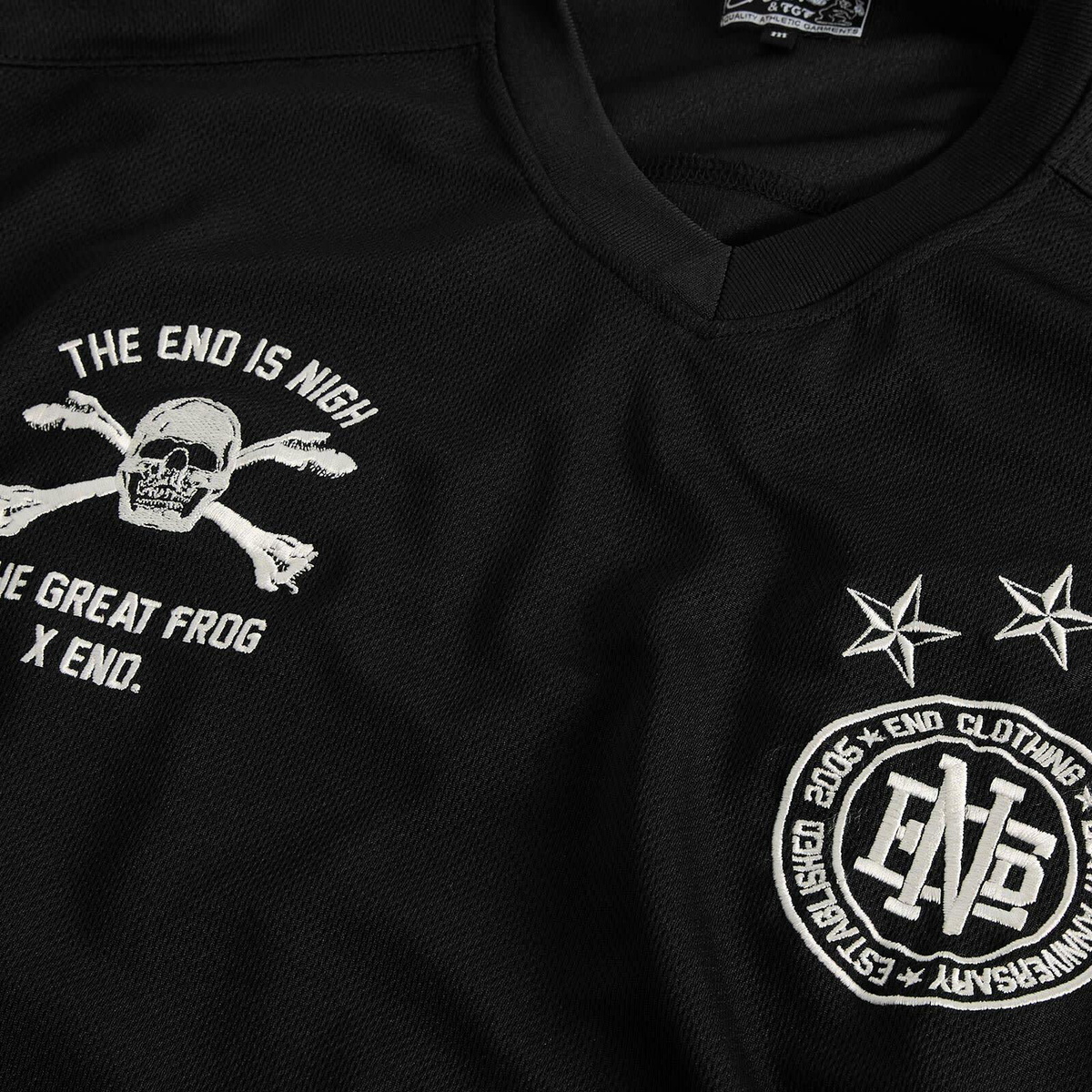 END. x The Great Frog Hockey Jersey in Black