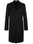 ALEXANDER MCQUEEN - Slim-Fit Harness-Detailed Wool-Twill Coat - Black