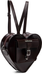 Dr. Martens Burgundy Vegan Heart Shaped Backpack