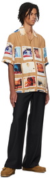 WACKO MARIA Brown Printed Shirt