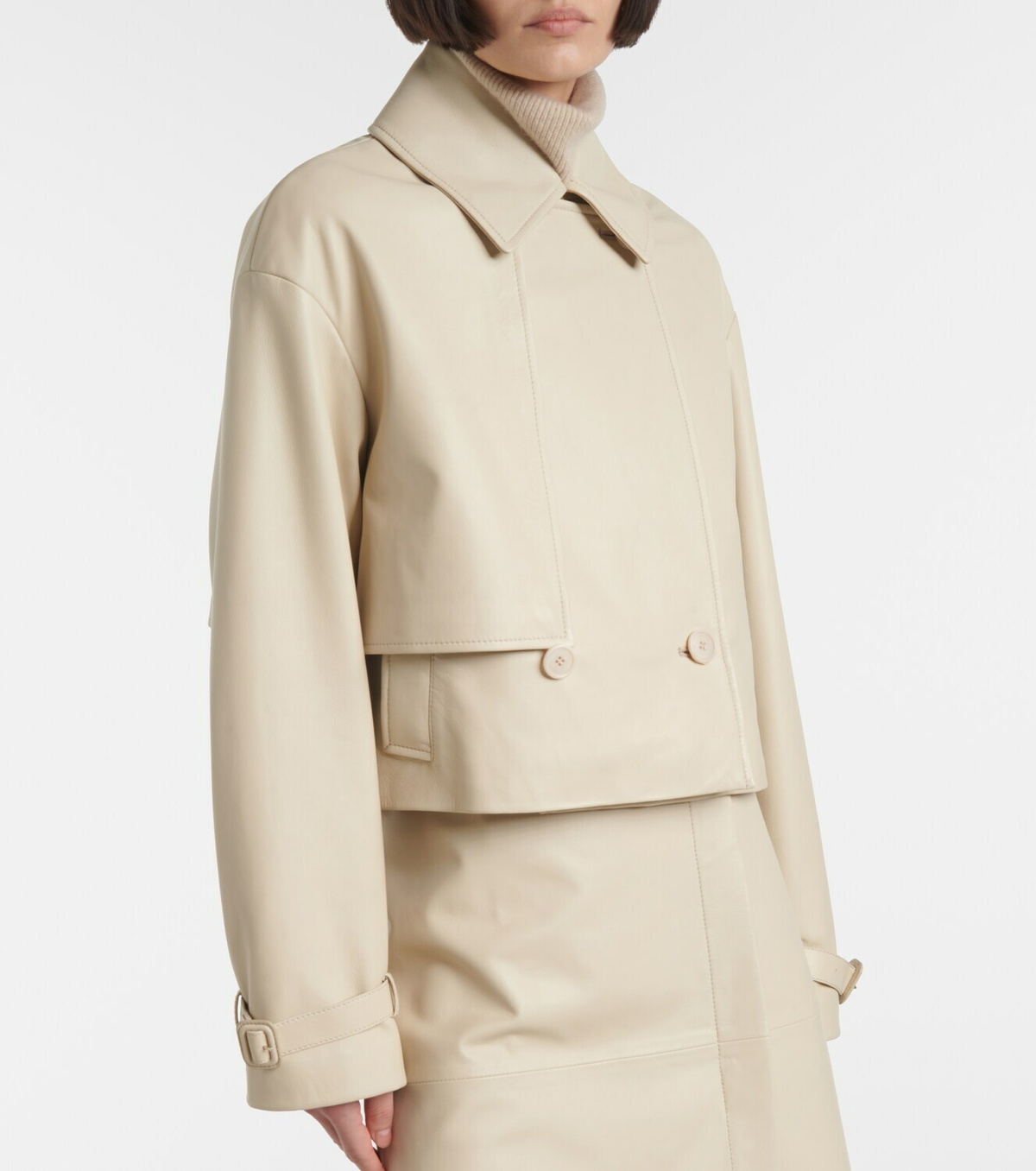 Joseph Cropped leather jacket