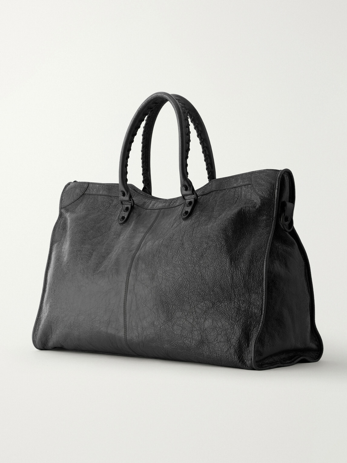 Balenciaga - Le City Travel Arena Textured-Leather Tote Bag