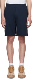 Alexander McQueen Navy Selvedge Shorts