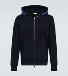 Moncler - Logo zip-up cotton hoodie