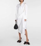 Loewe Chain-detail silk shirt dress