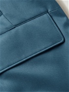 Loro Piana - Padded Silk-Twill Bomber Jacket - Blue