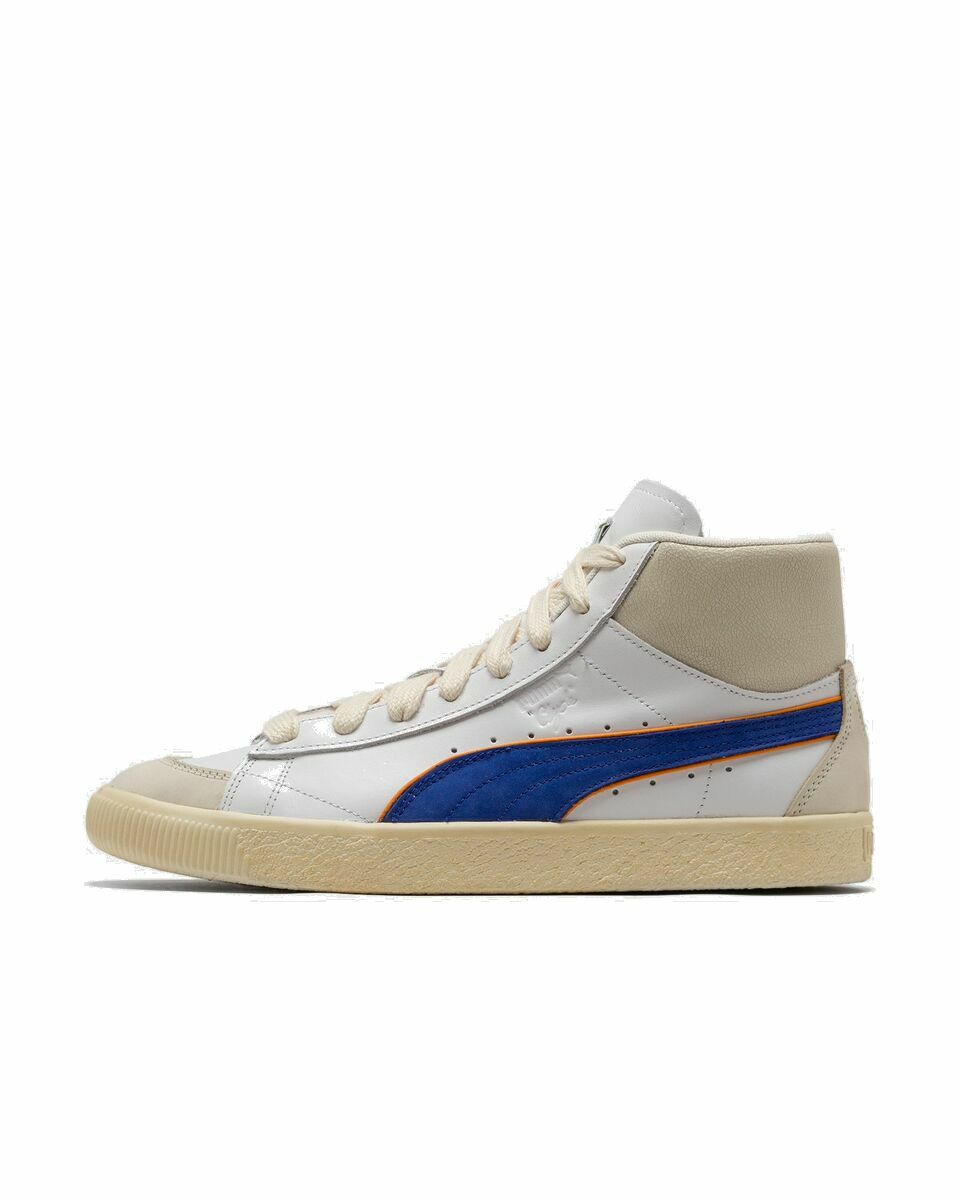 Photo: Puma Clyde Mid Bball Rhuigi Blue|White - Mens - High & Midtop