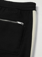 Alexander McQueen - Straight-Leg Logo-Embroidered Two-Tone Twill Track Pants - Black