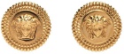 Versace Gold Tribute Stud Earrings