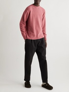 Auralee - Textured Cotton and Linen-Blend Sweater - Pink