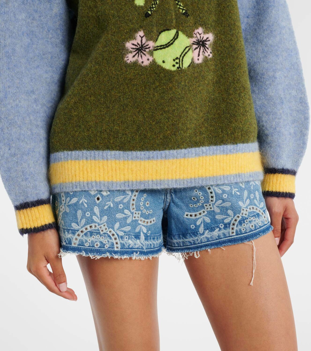 Alémais Anouk wool, alpaca, and mohair-blend sweater