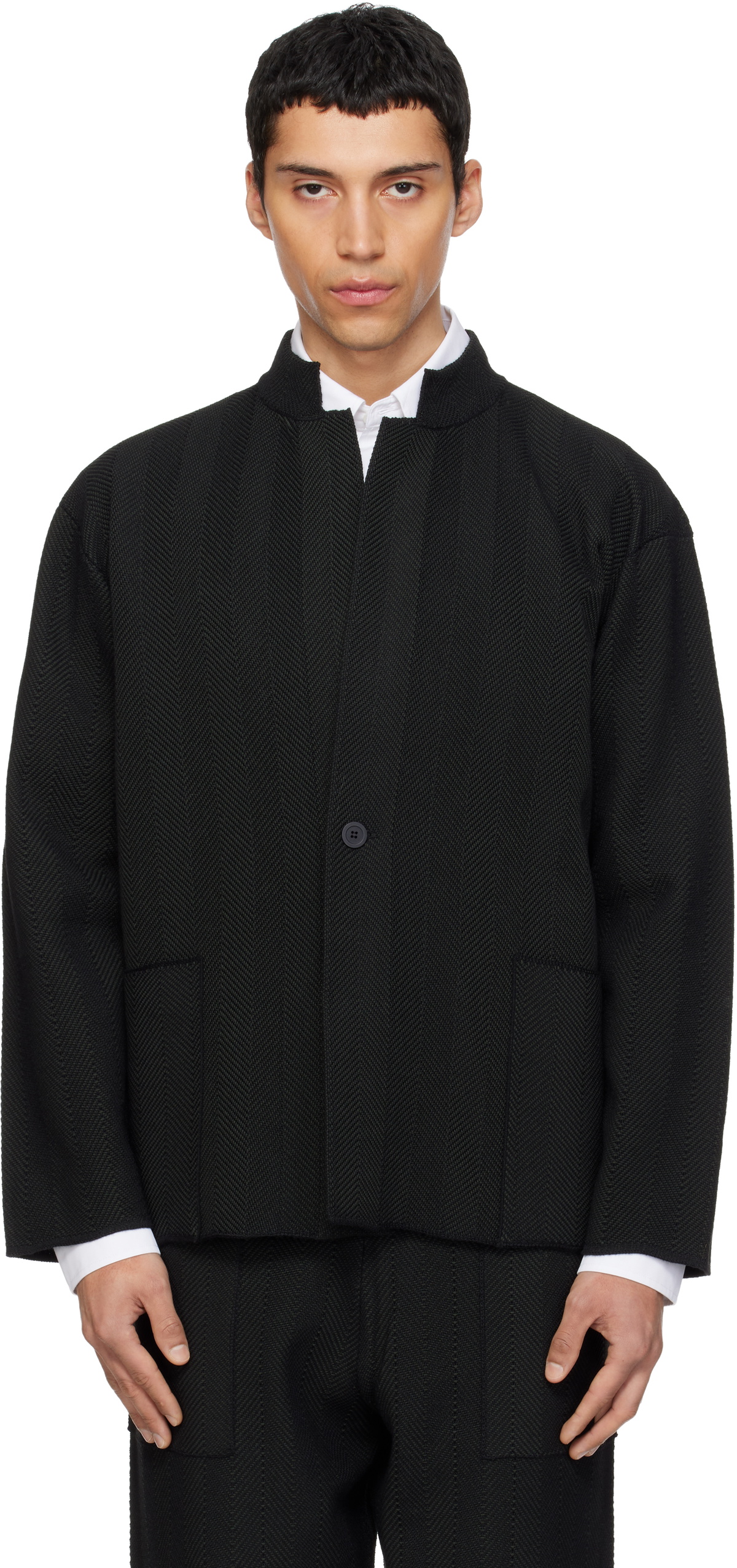 HOMME PLISSÉ ISSEY MIYAKE Black Monthly Color February Jacket