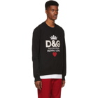 Dolce and Gabbana Black Royal Love Sweatshirt