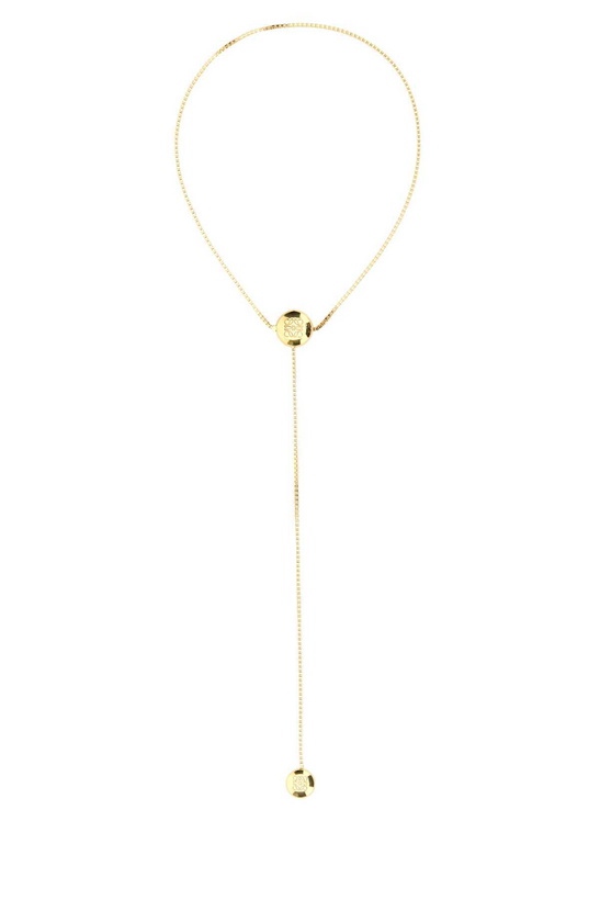 Photo: Loewe Gold Silver Anagram Pebble Necklace