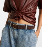 Magda Butrym Cropped leather top