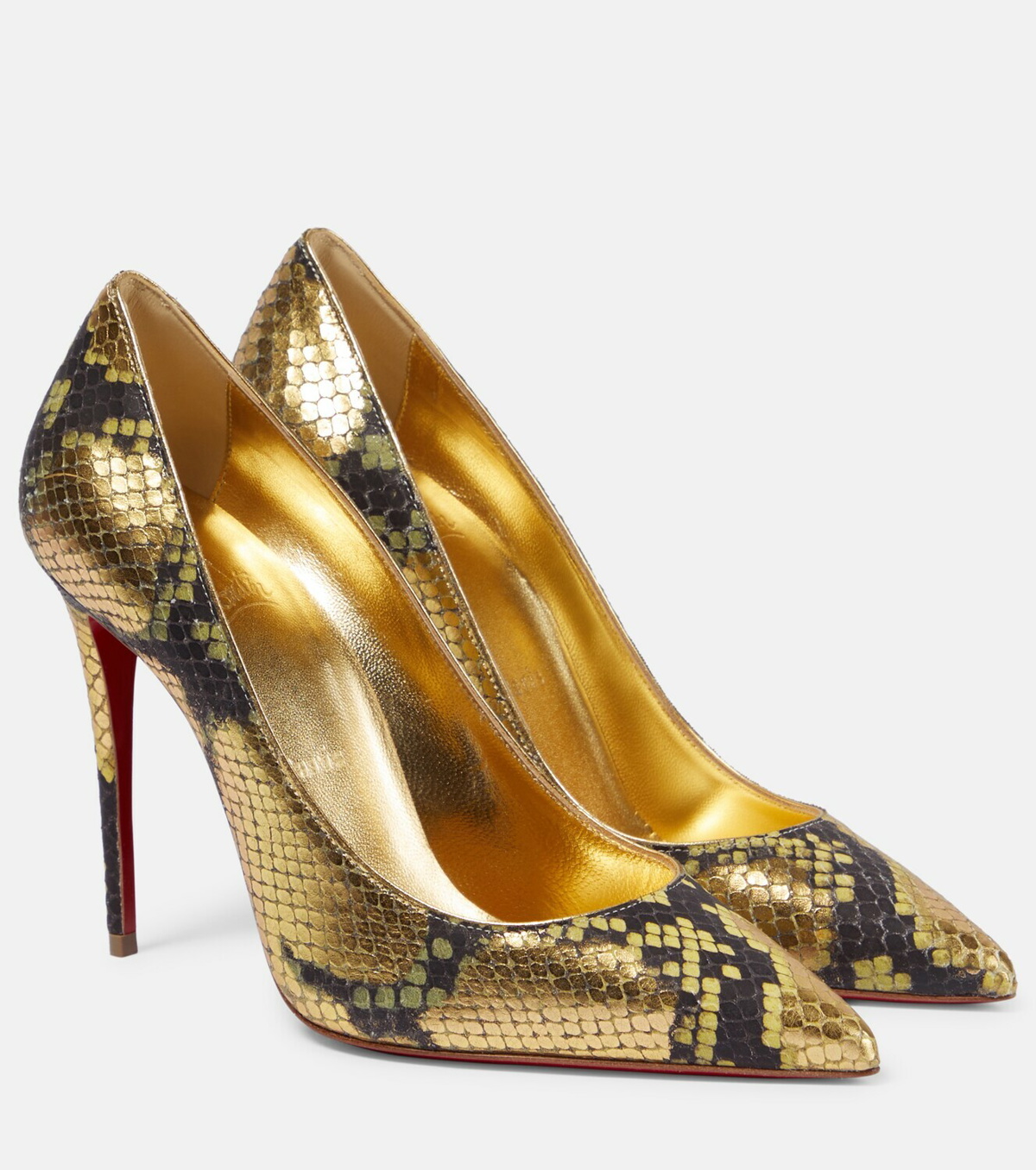 Christian Louboutin Kate 100 Leather Pumps