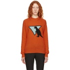 Prada Orange Dinosaur Sweater