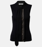 Lemaire Asymmetric cotton and linen top