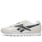 Reebok Men's Classic Nylon Plus 1994 Sneakers in White/Chalk/Cold Grey 7