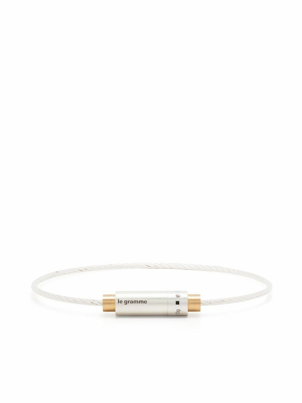 Le Gramme Sterling Silver Le 9g Brushed Cable Bracelet